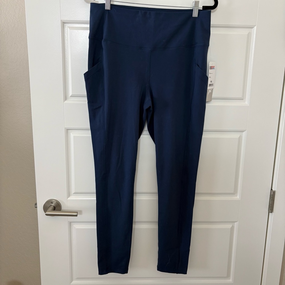 32 Degrees Dark Blue High-Rise Leggings
